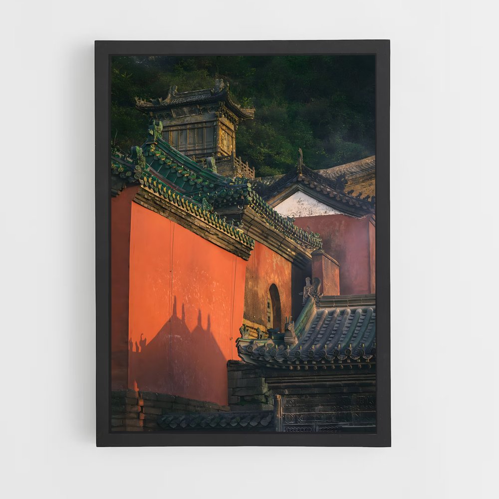 Poster Le Temple Rouge – affiche Kung Fu (vue 2)